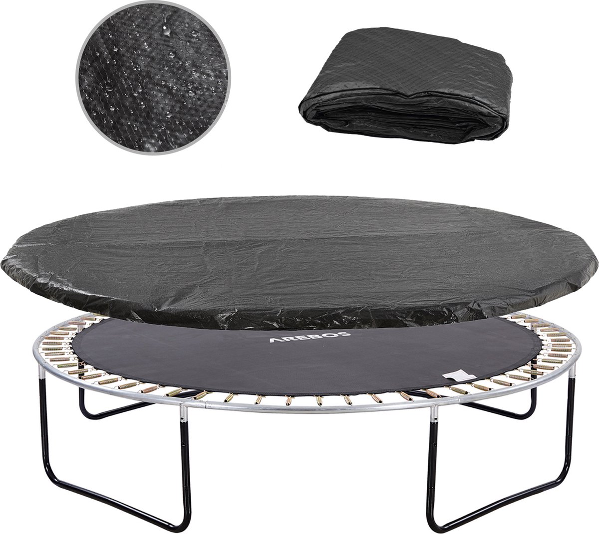 AREBOS Trampoline afdekhoes 430 cm | UV-bestendig | Weerbestendig